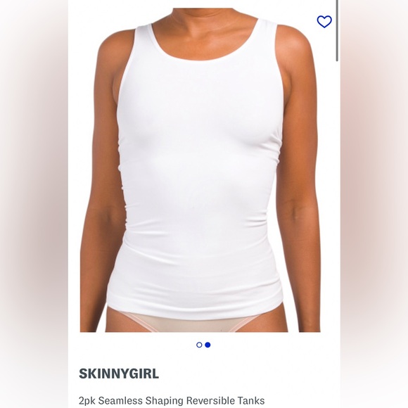 🆕 2PC Skinny Girl Skinnygirl Women's Scoop Neck Seamless Shaping Camisole 2-Pack - Picture 5 of 14